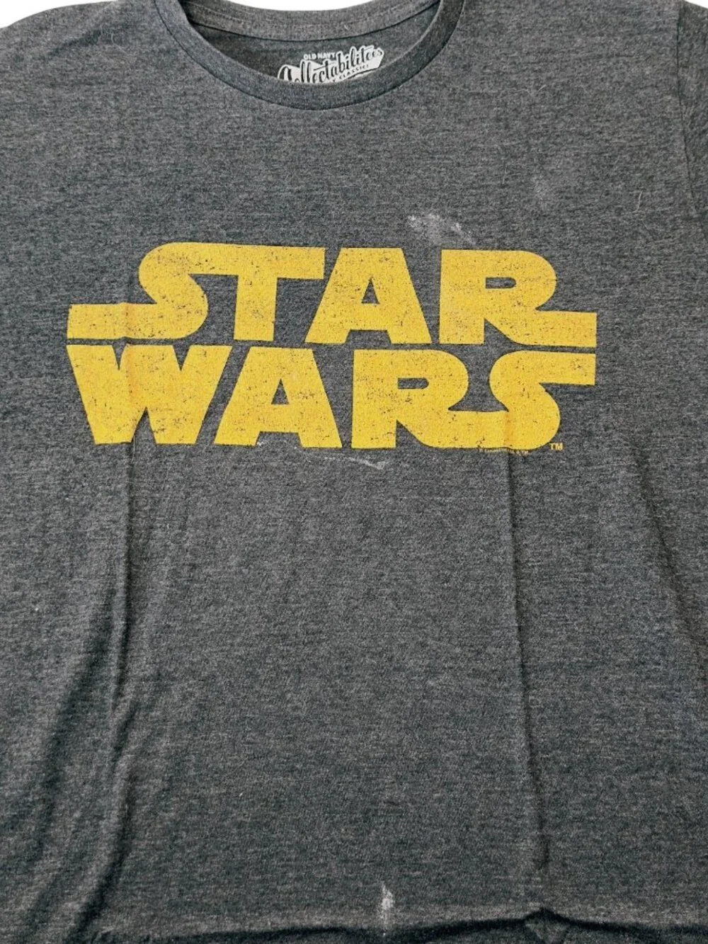 Old Navy Star Wars Graphic T Shirt XL Gray Heather Collectabilitees Tee